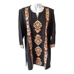 NWOT Roller Rabbit embroidered cotton dress size medium